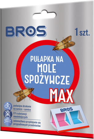 BROS Pułapka Lep na Mole Spożywcze MAX bez Środków Owadobójczych 3 m-ce x 5