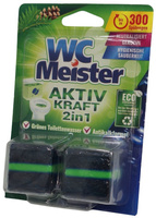 WC Meister Kostka Barwiąca do Spłuczki Intensywny Zapach Lasu 2x50g