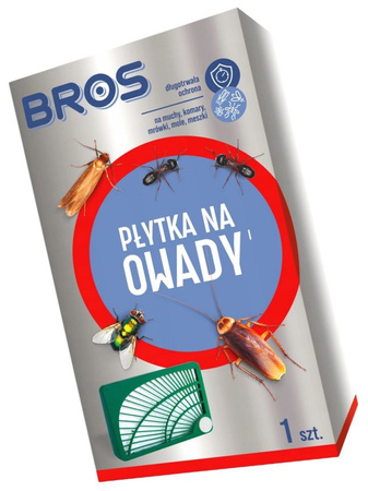 BROS Płytka Pułapka na Owady Latające i Biegające Odstraszacz Insektów x 2