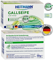 HEITMANN Mydło Galasowe Mydełko do Odplamiania Tkanin Ubrań Bielizny 100g