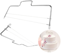 Krajalnica Nóż Strunowy do Krojenia Tortu - Dwa Regulowane Ostrza 10 x 29cm