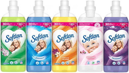 Softlan 3D Ultra Koncentrat Płyn do Płukania Tkanin 45p DE x5