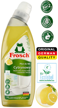 FROSCH Ekologiczny Płyn do Czyszczenia WC Usuwający Kamień Cytrynowy 2,25L