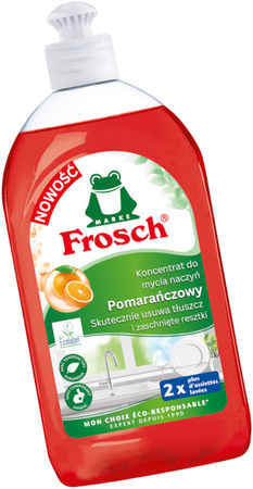 FROSCH KONCENTRAT Ekologiczny Płyn do Mycia Naczyń Zaschnięte Resztki 500ml