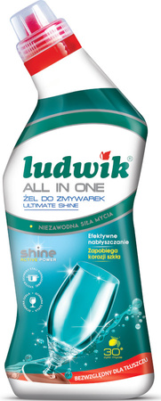 LUDWIK Żel do Zmywarki All in One Ultimate 750 ml