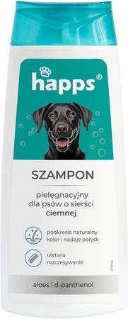 HAPPS Szampon Pielęgnacyjny dla Psów Ciemnych – Odżywiający, Łagodzący, Odświeżający 200ml