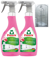 FROSCH Ekologiczny Płyn do Czyszczenia Łazienki Usuwający Kamień Malinowy 500ml x2