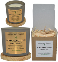 JAKUBOWE ŚWIECE Pomarańczowe Ukojenie Zapachowa Świeca Sojowa Naturalny Olejek 180g