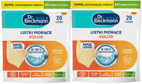Dr. Beckmann MAGIC LEAVES Chusteczki Listki Piorące do Prania Kolor 40 prań