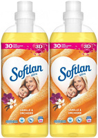 Softlan 3D Ultra Koncentrat Vanila&Orchida Żółty Płyn do Płukania Tkanin 45p DE x2