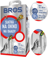 BROS Siatka Ochronna na Okno Przeciw Owadom Samoprzylepna 150x180cm Biała