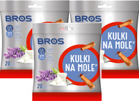 BROS Kulki na Mole Odzieżowe do 6 mcy 60 szt Lawenda