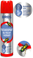 BROS Spray do Zwalczenia Owadów Latających na Muchy Komary Osy Mole 400ml